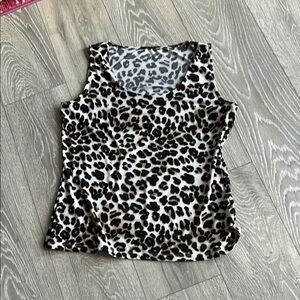 Leopard Print Sleeveless Top